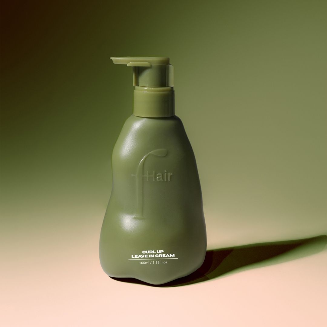 Fhair Curl Up Leave-In Cream for defined, frizz-free curls. Lightweight formula to hydrate, enhance and soften natural curls.