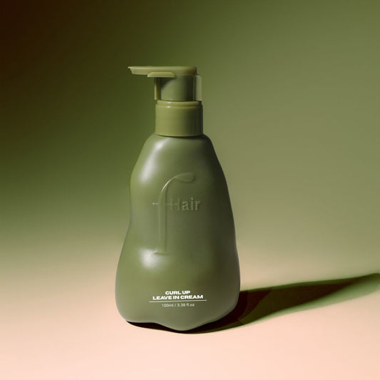 Fhair Curl Up Leave-In Cream for defined, frizz-free curls. Lightweight formula to hydrate, enhance and soften natural curls.