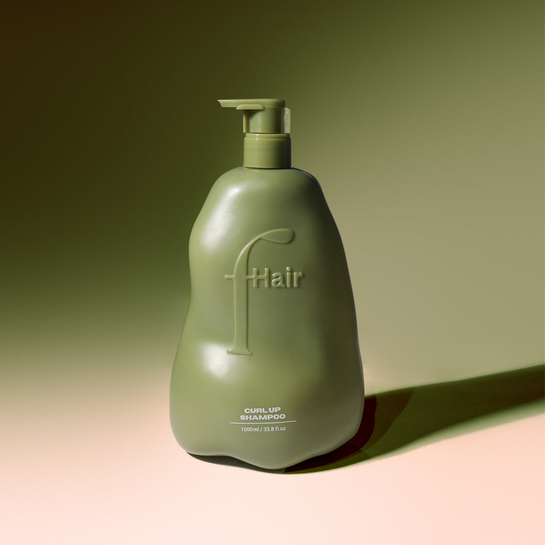 Fhair Curl Up Shampoo 1000ml salon size for long-lasting hydration, curl definition and frizz-free, healthy curls.