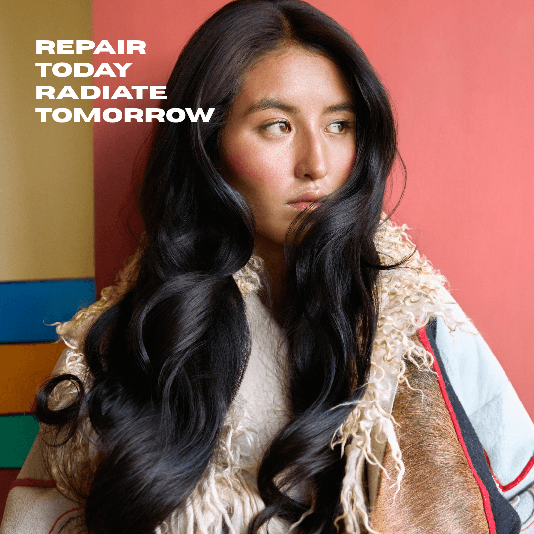 Fhair Rebuild Shampoo for deep cleansing and damage repair. Gently removes buildup while restoring strength, smoothness and shine.