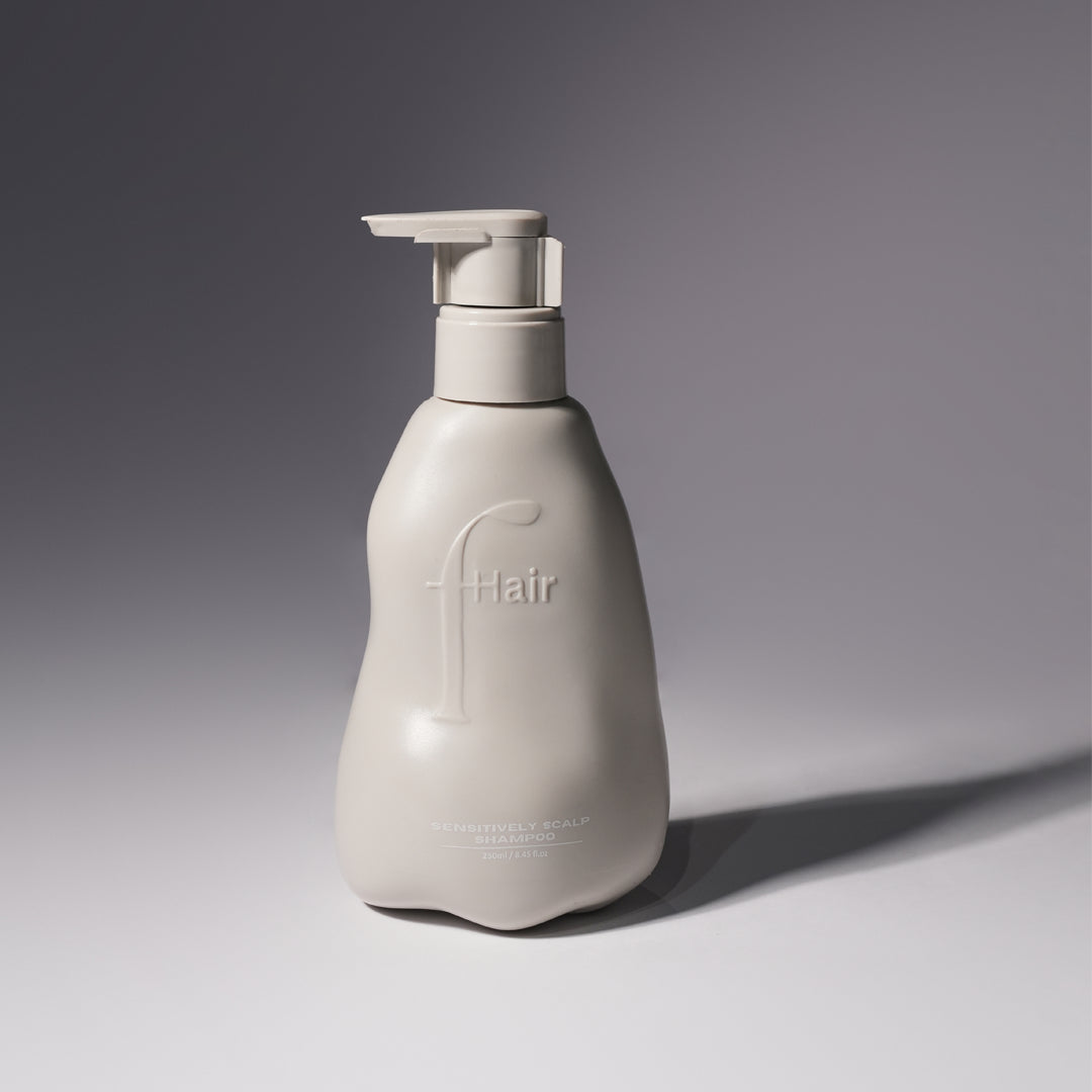 Fhair Sensitively Scalp Shampoo 250ml for sensitive scalp. Provides gentle cleansing, hydration and scalp comfort without dryness.