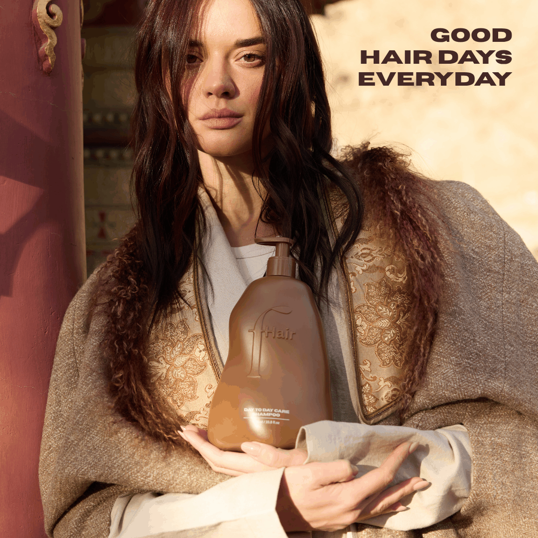 Gentle everyday shampoo bottle with frizz control and nourishment