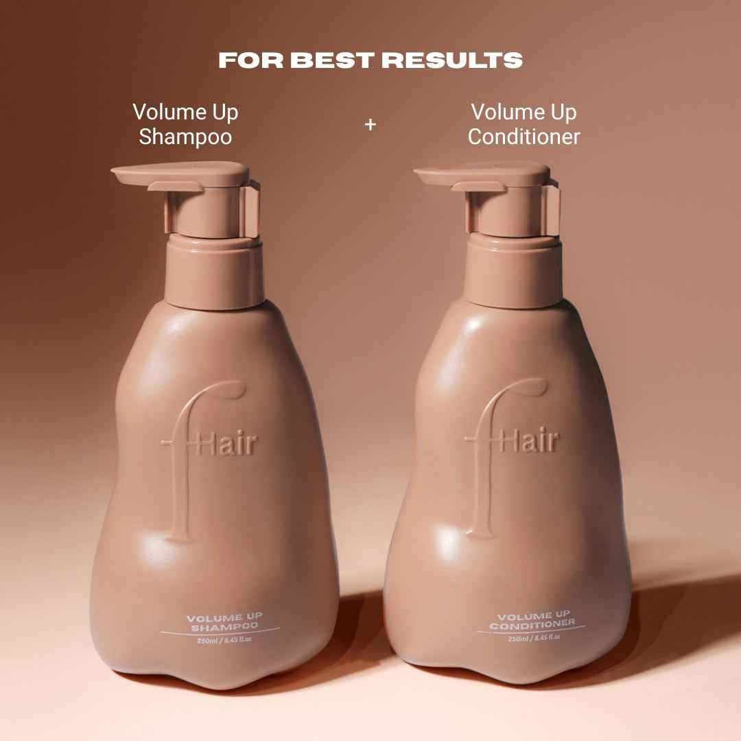 Volume Up conditioner for fine or flat hair giving lifted airy look