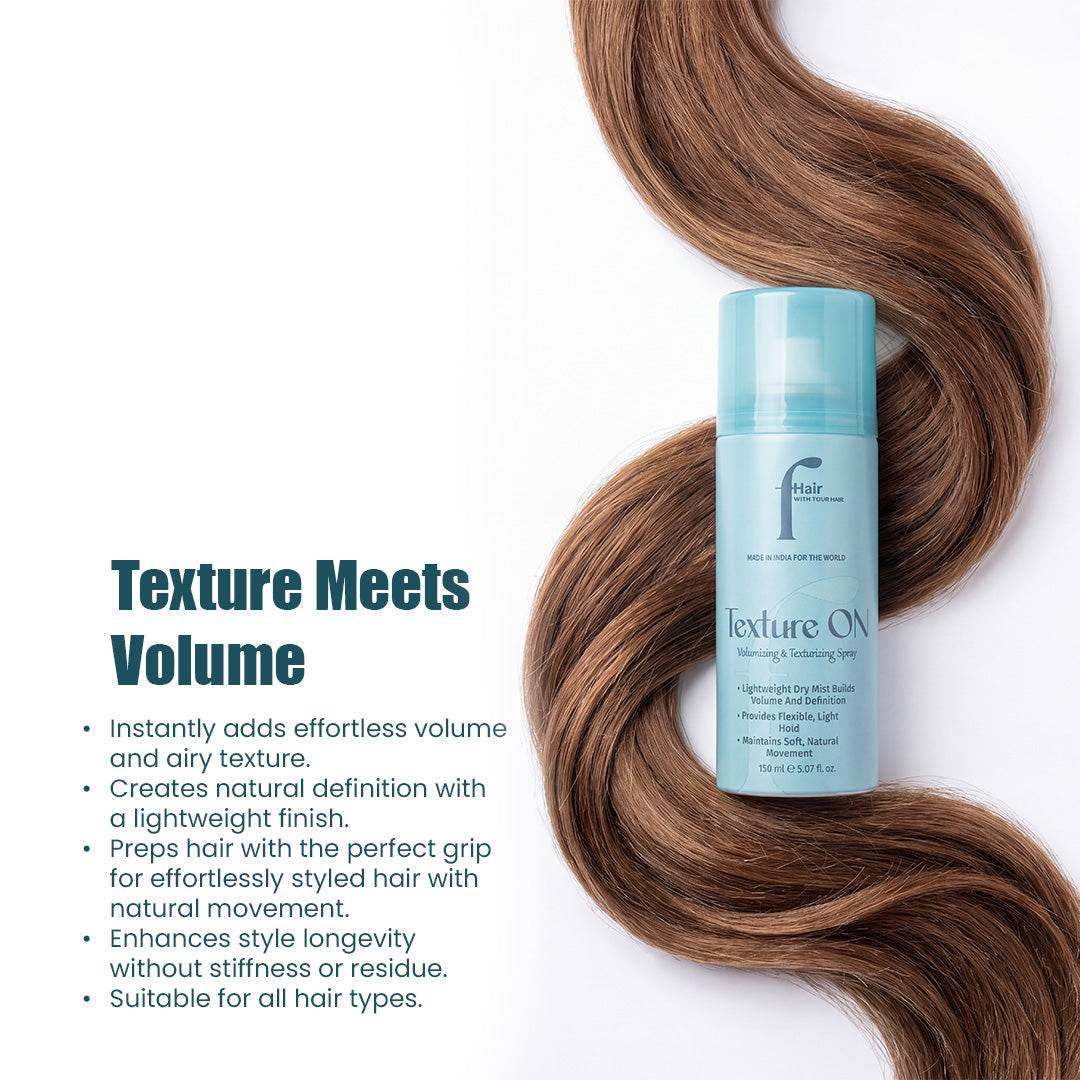 TEXTURE ON volumizing and texturizing hair spray bottle
